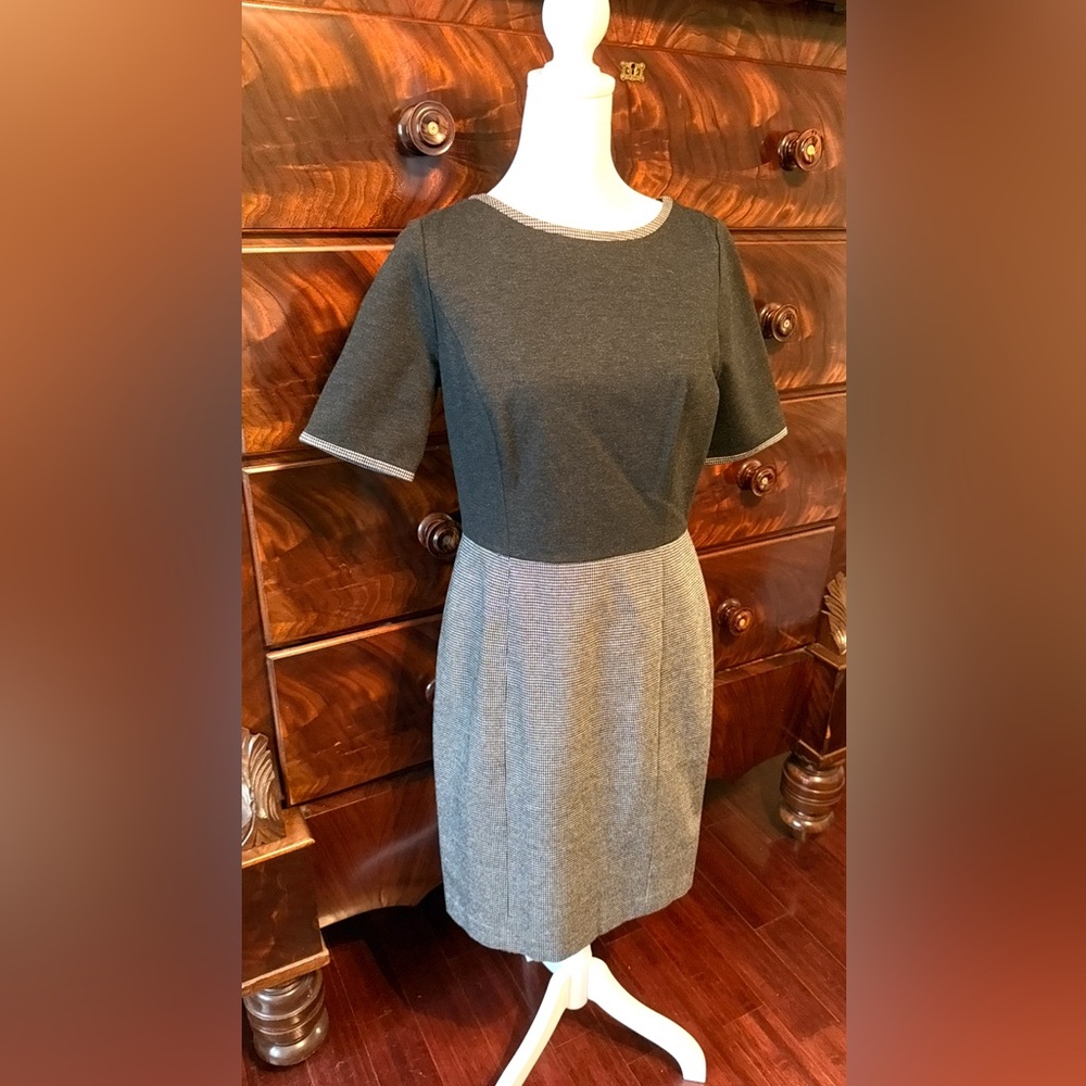 Talbots Black and Gray Dress
